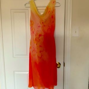 Beautiful 90s Lori Ann cowl neck dress